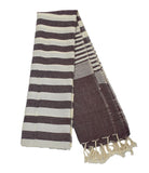 Wide Stripes Scarf Cotton Cambodian