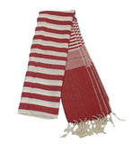 Wide Stripes Scarf Cotton Cambodian