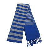 Wide Stripes Scarf Cotton Cambodian