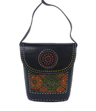 CRAFT LEATHER BAG with Punchwork Indian