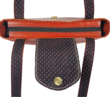 CRAFT LEATHER BAG with Thread and Punch Work Indian