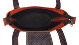 CRAFT LEATHER BAG with Thread and Punch Work Indian