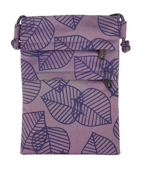4 Zips Fine Silk Crossbody Small Cambodian