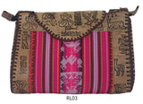 Leather & Aguavo Blanket Handbag Large |Peruvian