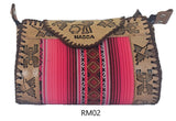 LEATHER & AGUAYO BLANKET HANDBAG MEDIUM Peruvian