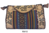 LEATHER & AGUAYO BLANKET HANDBAG MEDIUM Peruvian