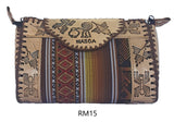 LEATHER & AGUAYO BLANKET HANDBAG MEDIUM Peruvian
