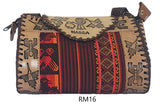 LEATHER & AGUAYO BLANKET HANDBAG MEDIUM Peruvian