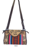 LEATHER & AGUAYO BLANKET HANDBAG MEDIUM Peruvian