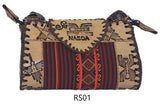 LEATHER & AGUAYO BLANKET HANDBAG SMALL Peruvian