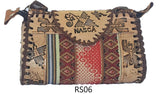 LEATHER & AGUAYO BLANKET HANDBAG SMALL Peruvian