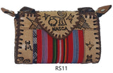 LEATHER & AGUAYO BLANKET HANDBAG SMALL Peruvian