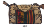 LEATHER & AGUAYO BLANKET HANDBAG SMALL Peruvian