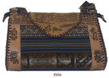 LEATHER & AGUAYO BLANKET HANDBAG XLARGE Peruvian