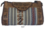 LEATHER & AGUAYO BLANKET HANDBAG XLARGE Peruvian