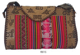 LEATHER & AGUAYO BLANKET HANDBAG XLARGE Peruvian