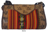 LEATHER & AGUAYO BLANKET HANDBAG XLARGE Peruvian