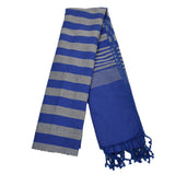 Wide Stripes Scarf Cotton Cambodian