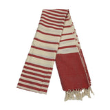 Narrow Stripes Scarf Cotton Cambodian