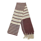 Narrow Stripes Scarf Cotton Cambodian