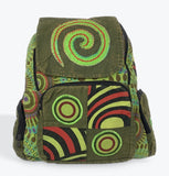 SPIRAL STONEWASHED PATCHWORK BACKPACK Nepalese