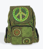 PEACE STONEWASHED PATCHWORK BACKPACK Nepalese